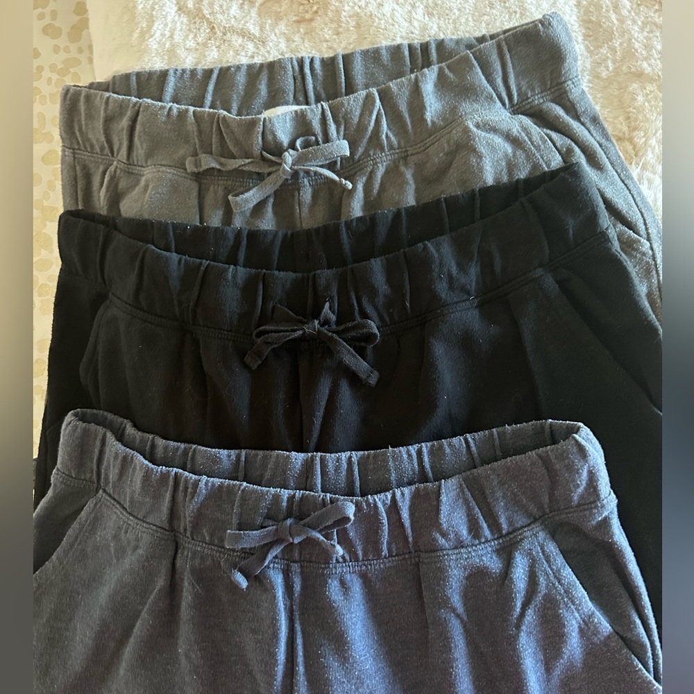 Lot of 3 Sonoma Navy, Gray, and Black Cargo Joggers
